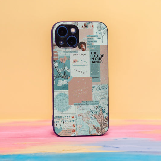 Blue Brown Poster Case