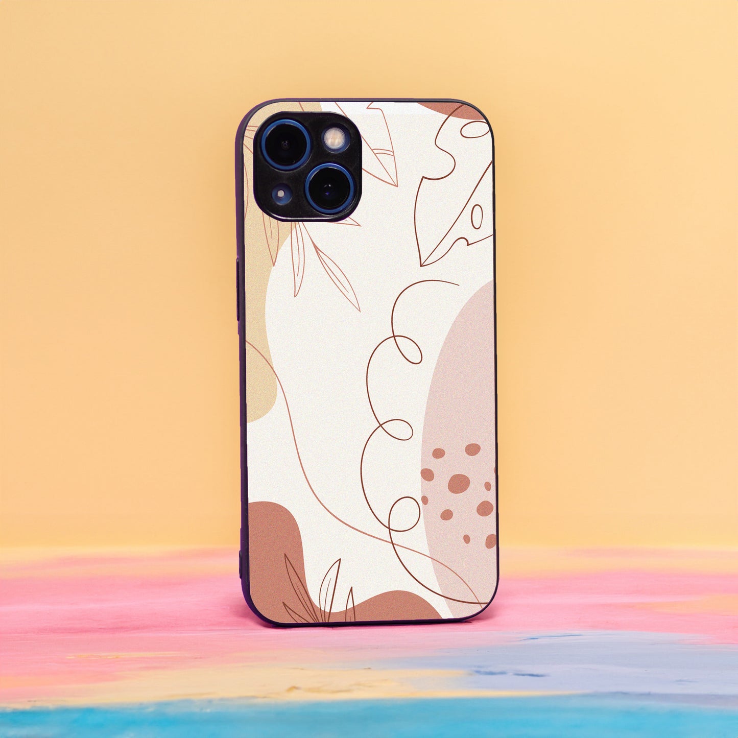 Beige and Brown Art Case