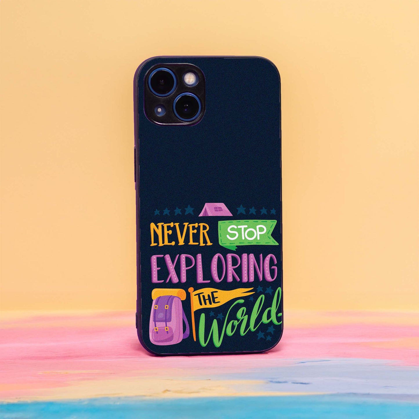 Never stop Exploring The World Case