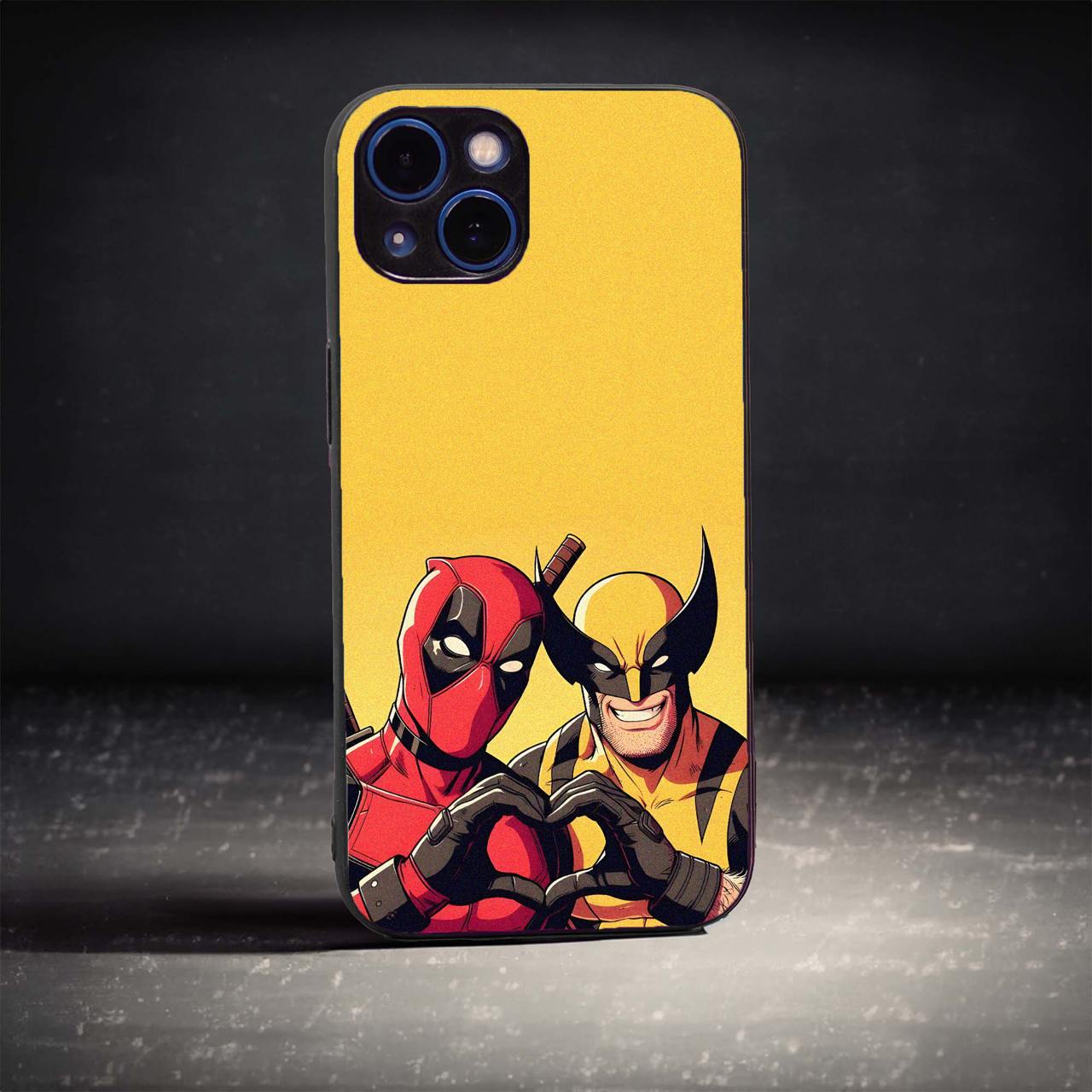 Deadpool and Wolverine Anime Phone Case