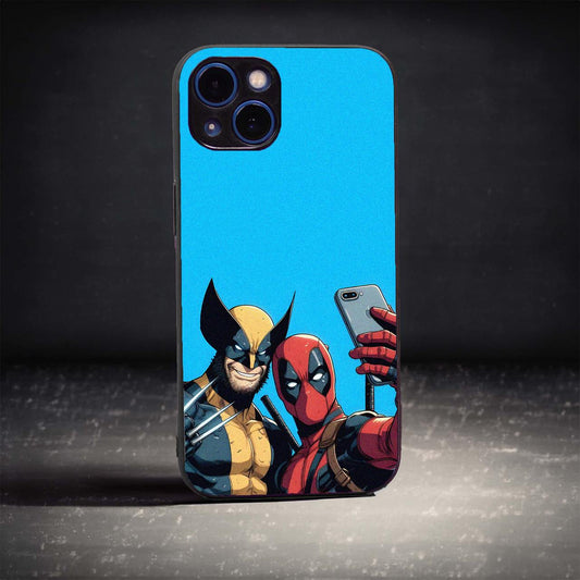 Animated Deadpool and Wolverine Phone Case